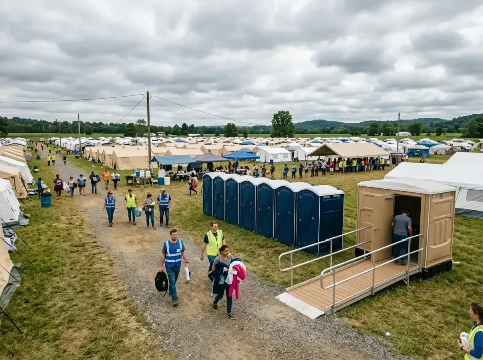 disaster-relief-camp-restrooms-010 — frequently asked questions, Dumpster & Portable Bathrooms Rental in River Rouge, MI